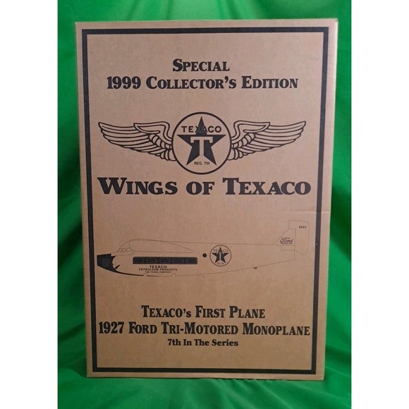 Wings of Texaco Special Edition 1927 Ford Tri-Motored Monoplane Die Cast‎ Bank - Picture 1 of 14